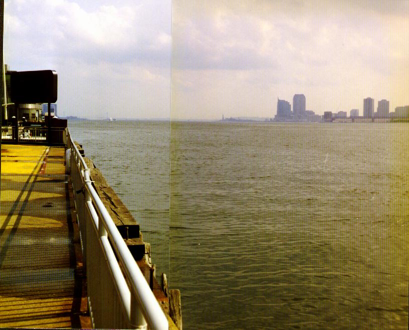 View looking south on the Hudson River